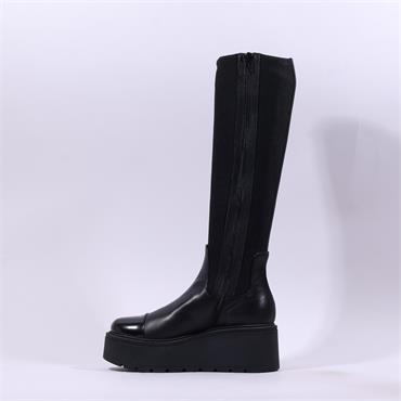 Marco Moreo Vale Stretch Knee High - Black Stretch